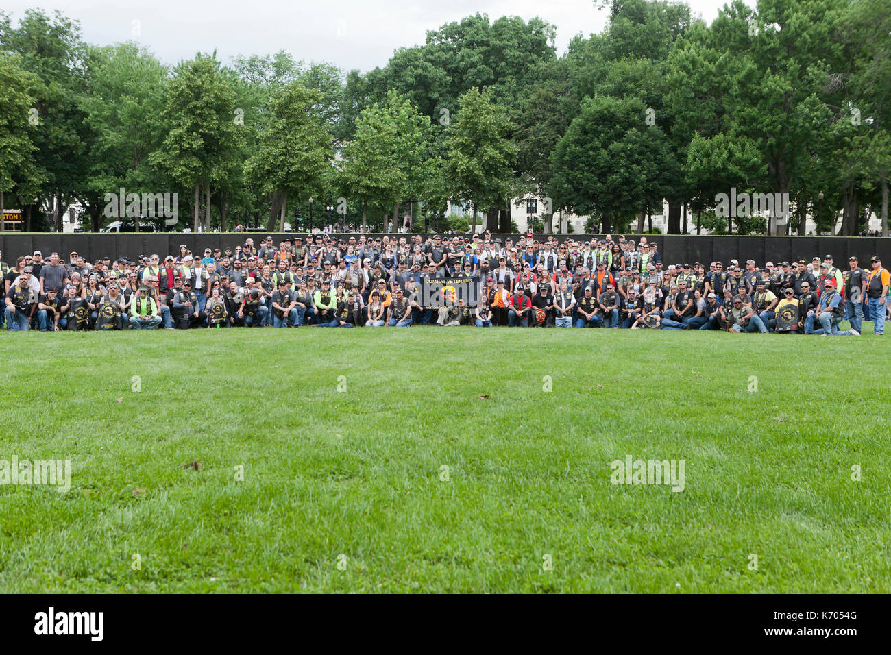 Les membres de l'Association des anciens combattants de Combat à moto Vietnam War Memorial pendant le week-end du Memorial Day - Washington, DC USA Banque D'Images