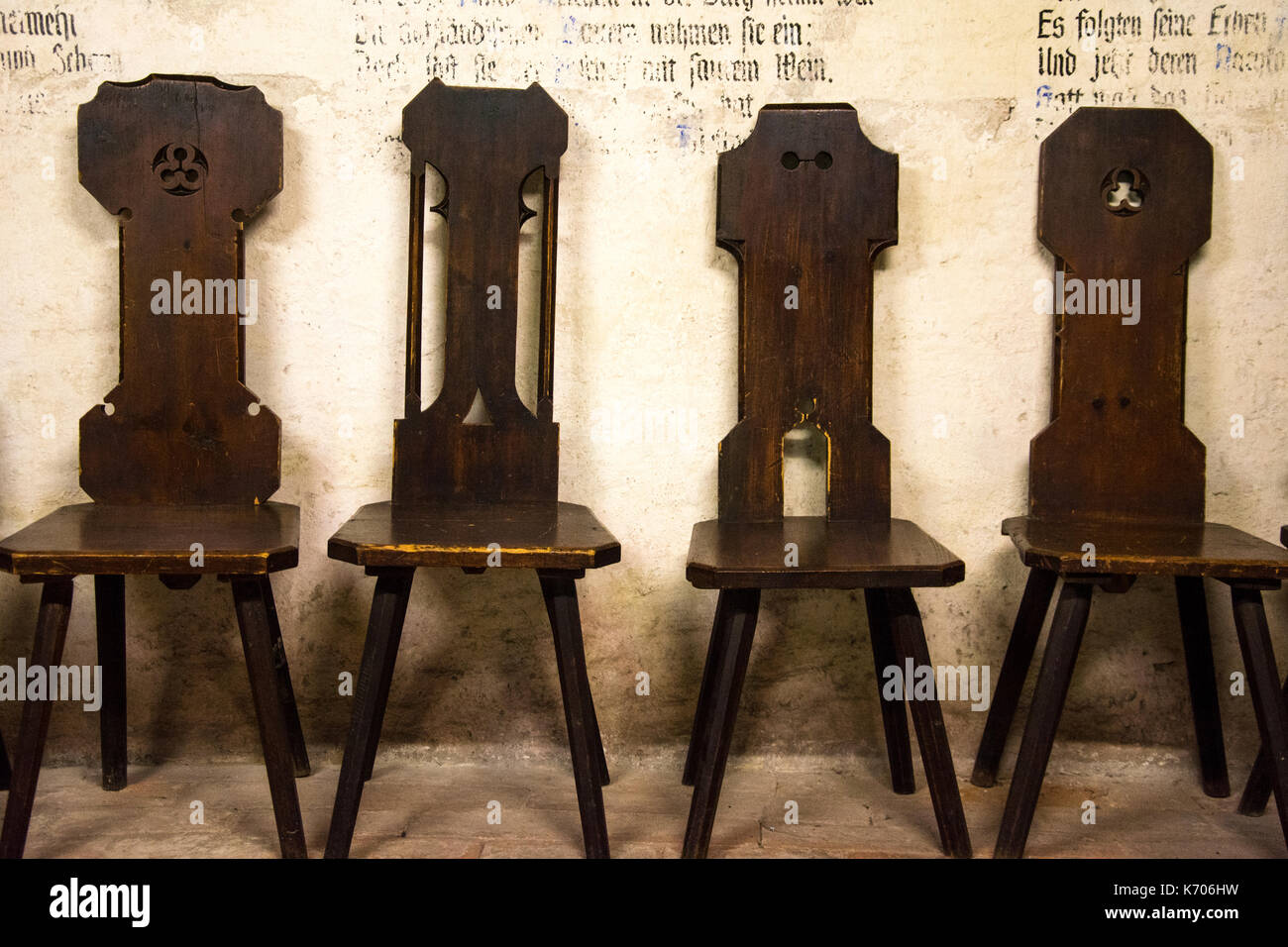 Burg Meersburg, Allemagne château habité le plus ancien (628 AD) sur le lac de Constance (Bodensee) Banque D'Images