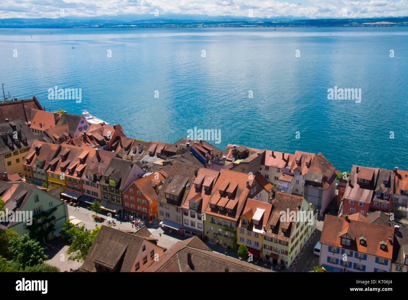 Meersburg sur le lac de Constance (Bodensee), le sud de l'Allemagne Banque D'Images