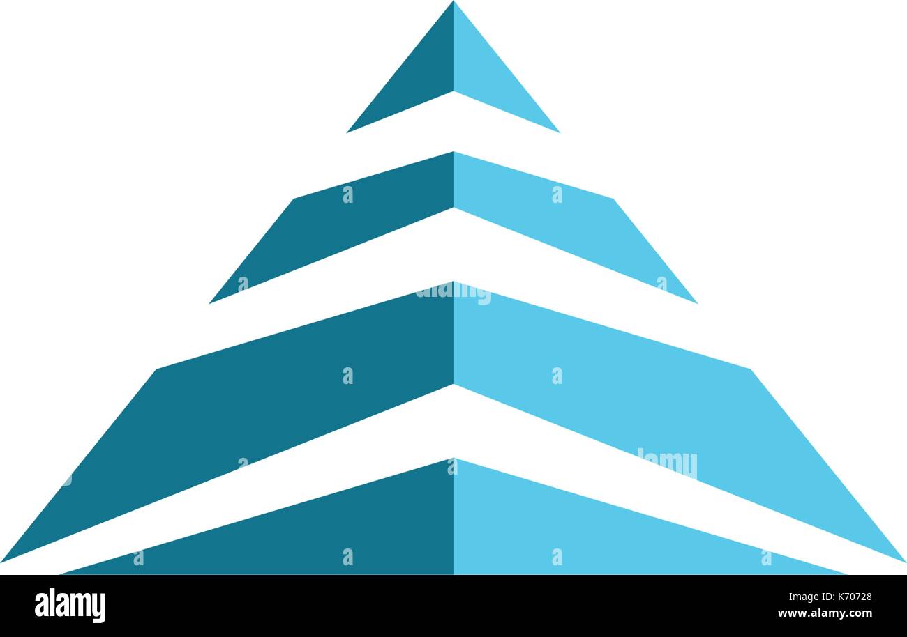 Logo illustration vecteur modèle pyramide Illustration de Vecteur