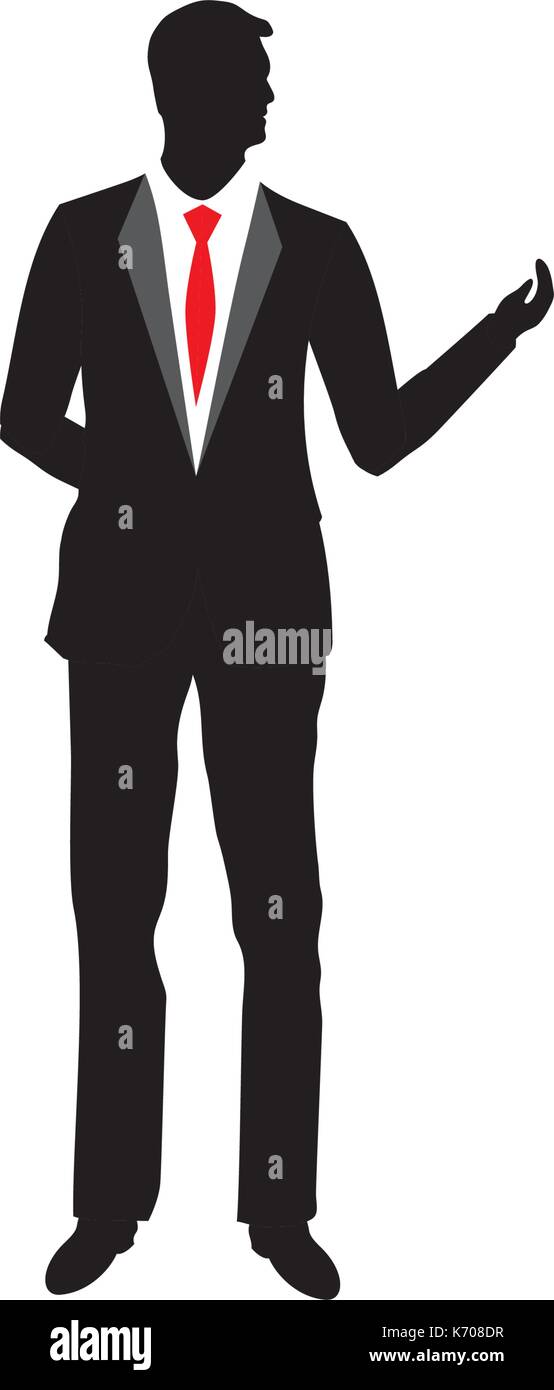Businessman silhouette vecteur icône illustration design Illustration de Vecteur