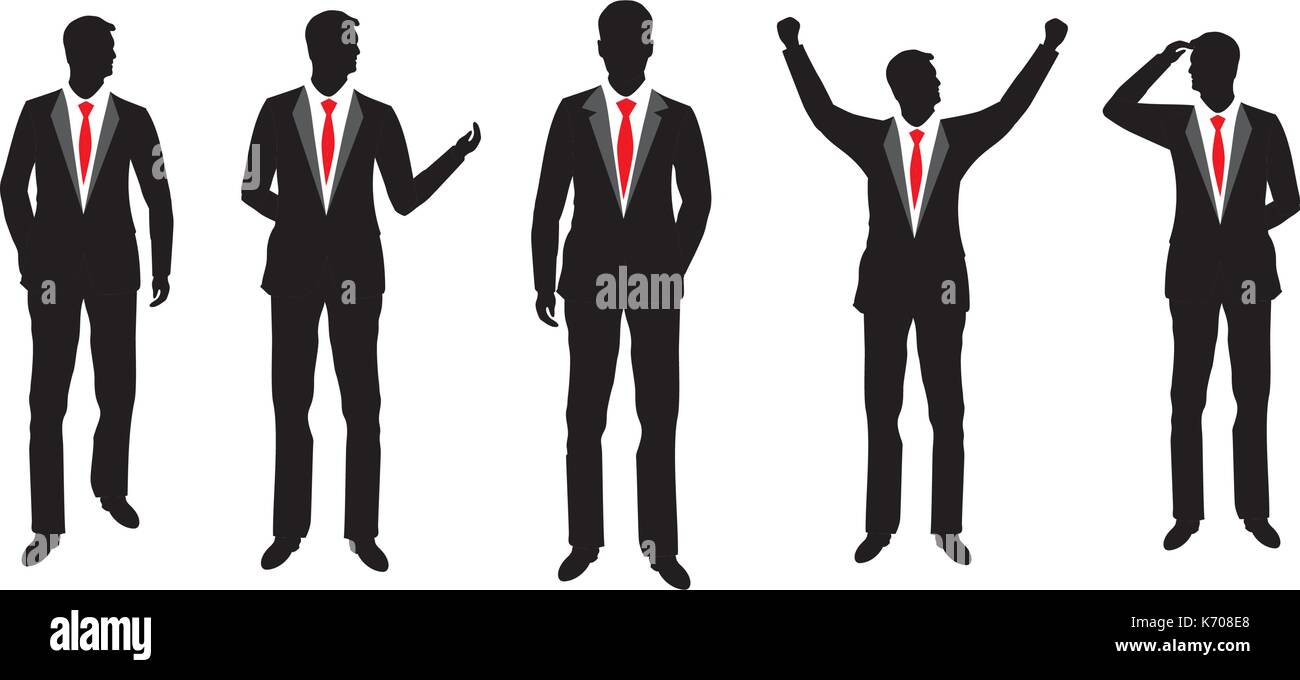 Businessman silhouette vecteur icône illustration design Illustration de Vecteur