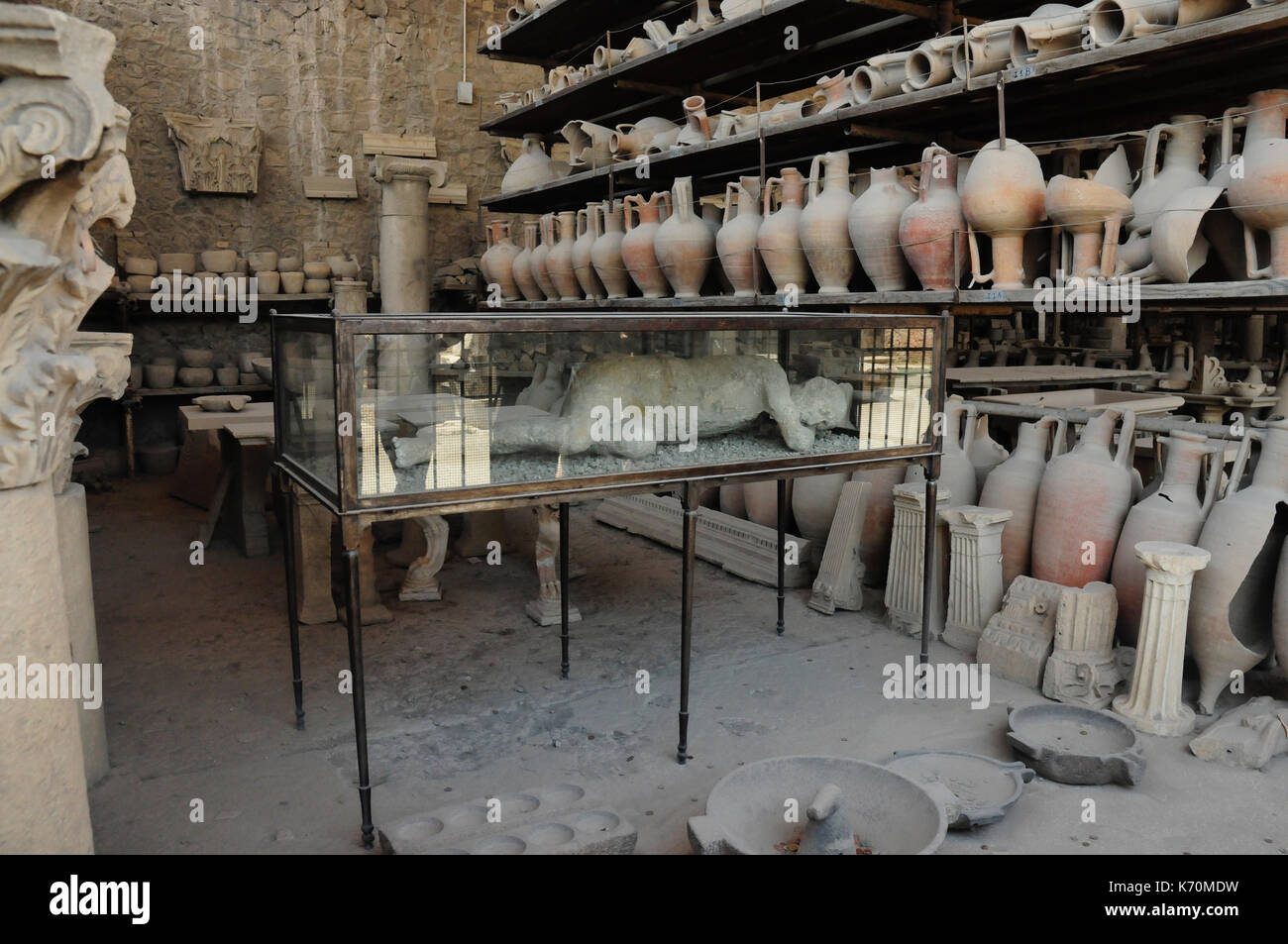 Site archéologique de Pompéi, Campanie, Italie, Europe Banque D'Images