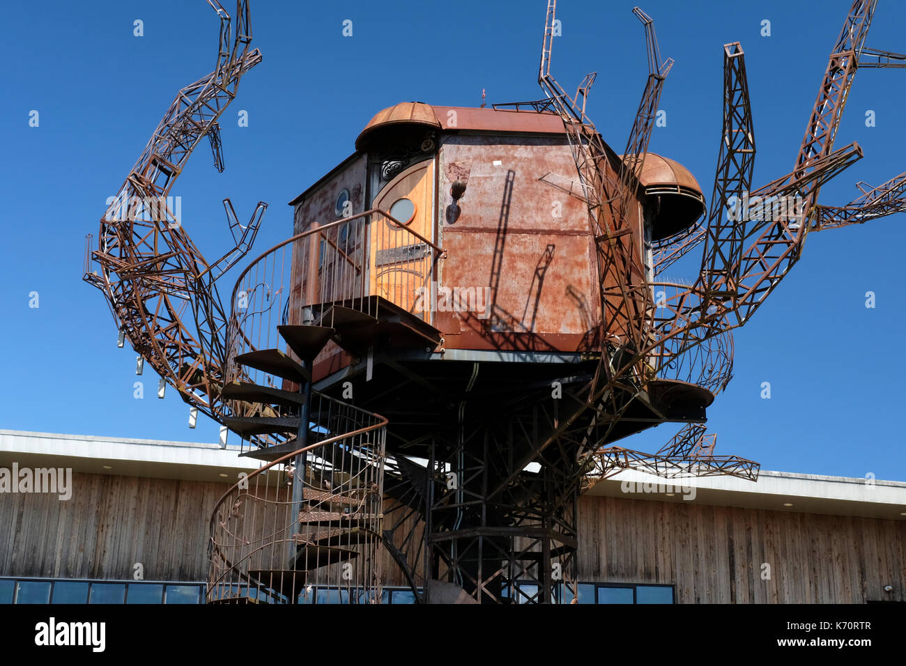 Treehouse à Brasserie Dogfish Head à Milton, Massachusetts Banque D'Images