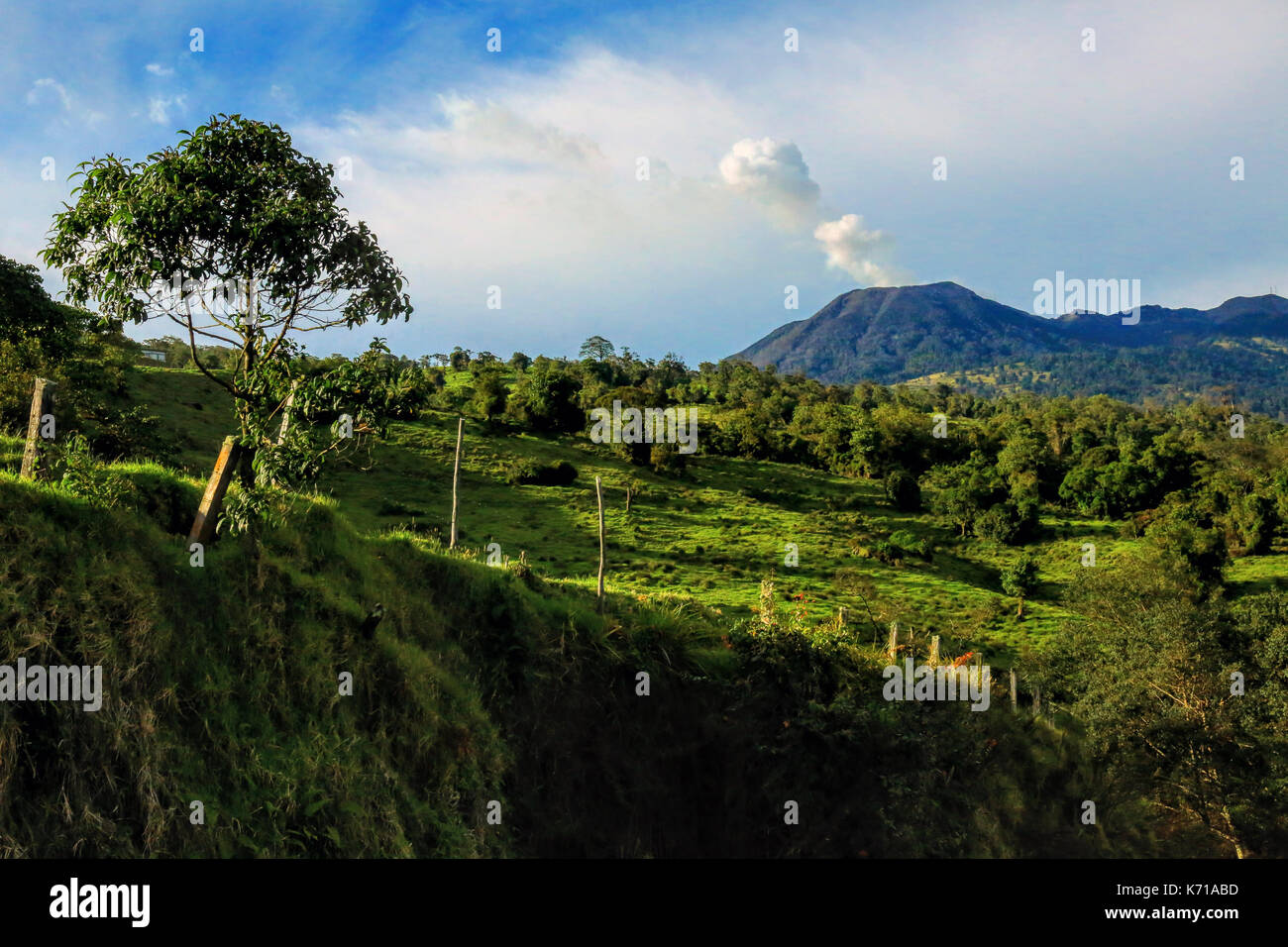 Volcan Turrialba, Costa Rica Banque D'Images