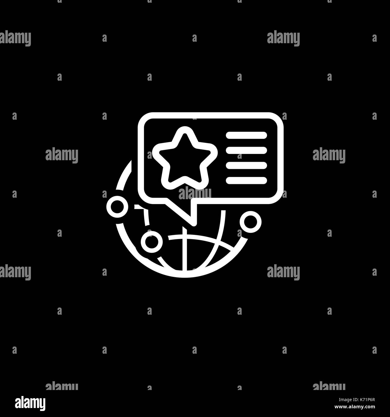 L'icône des endroits ciblés. Modèle plat. Illustration de Vecteur