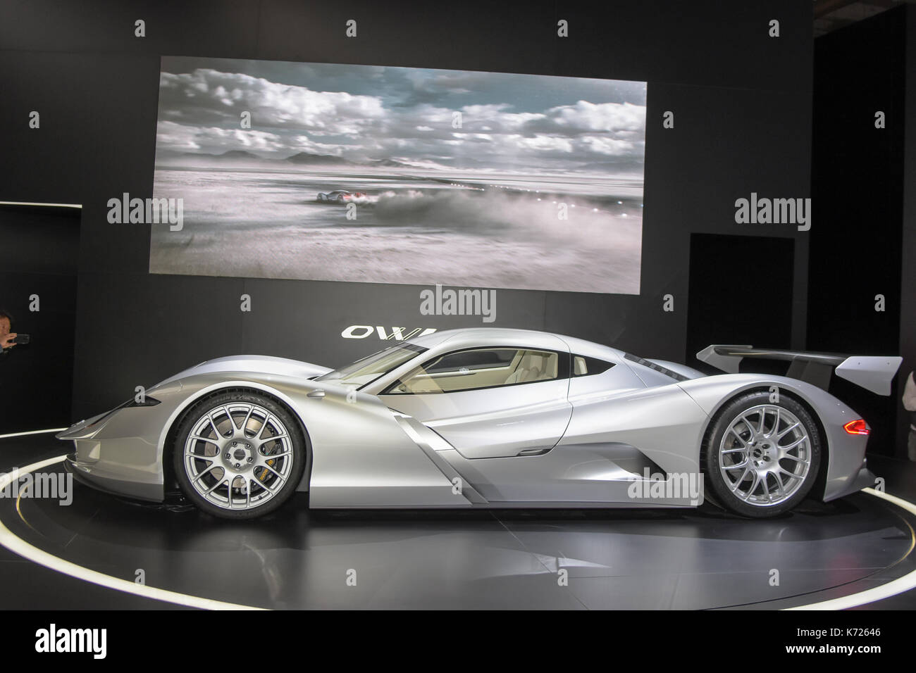 Francfort, Allemagne. 14Th sep 2017. aspark owl. Impressions de jour 3 de la 67e salon international de l'automobile IAA de Francfort/Main le Mardi, Septembre 14th, 2017 Credit : Markus wissmann/Alamy live news Banque D'Images