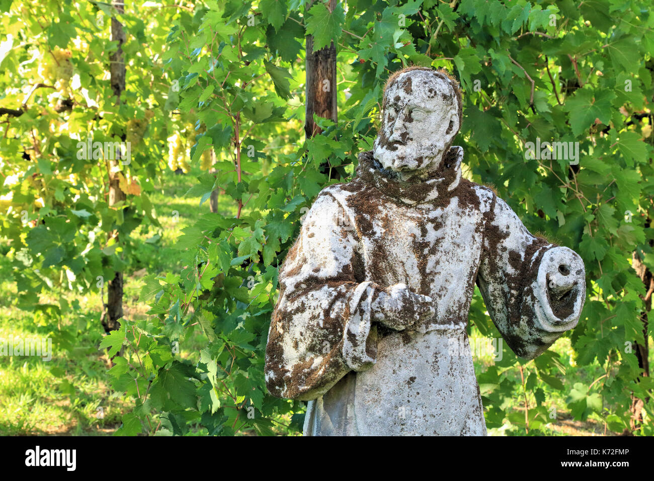 Statue de jardin à Isola di Torcello island Banque D'Images