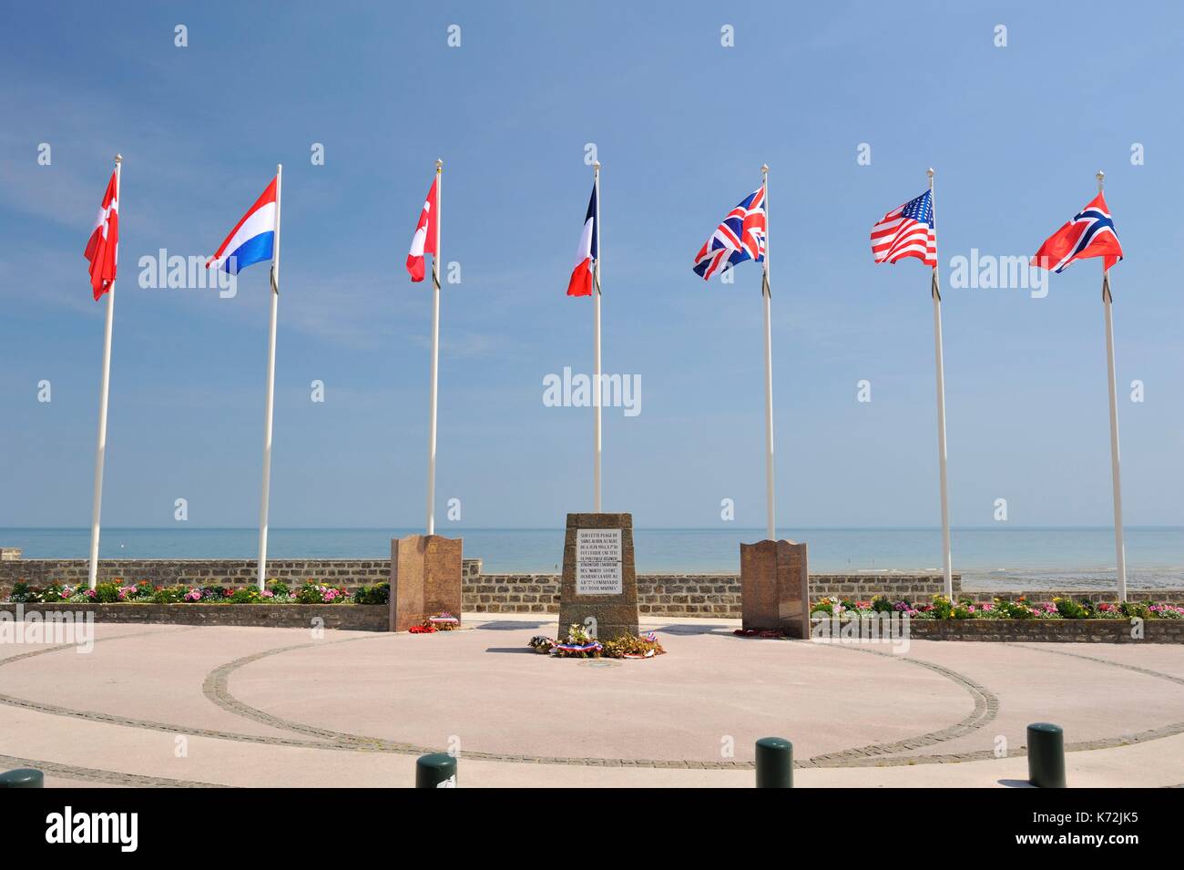 France, Calvados, Cote De Nacre, Juno Beach, Saint Aubin sur mer, le Canadian Memorial sur la plage Juno Banque D'Images