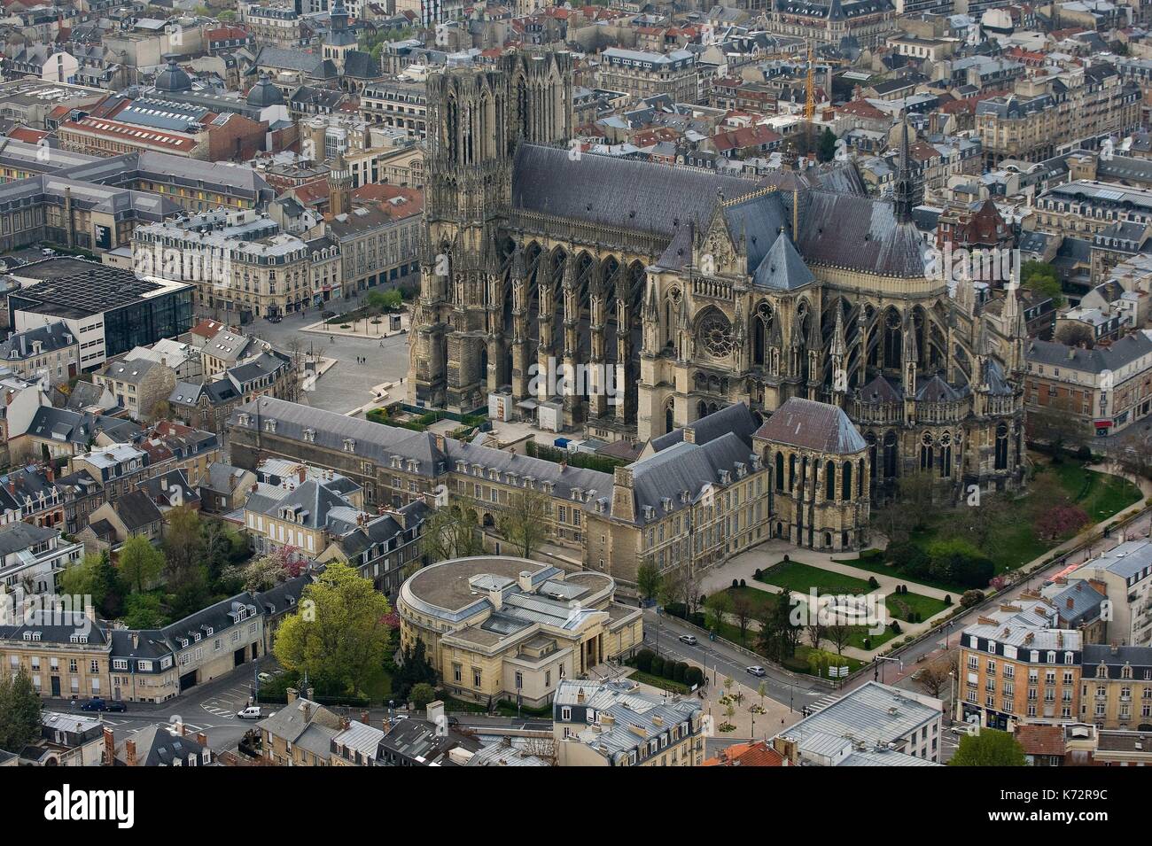 France, Marne, Reims, la cathédrale inscrite au Patrimoine Mondial de l ...