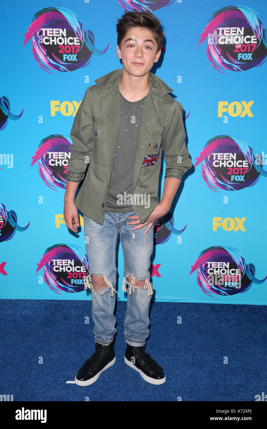Teen Choice Awards 2017 comprend : Asher Angel Où : Los Angeles, California, United States Quand : 14 août 2017 Credit : FayesVision/WENN.com Banque D'Images