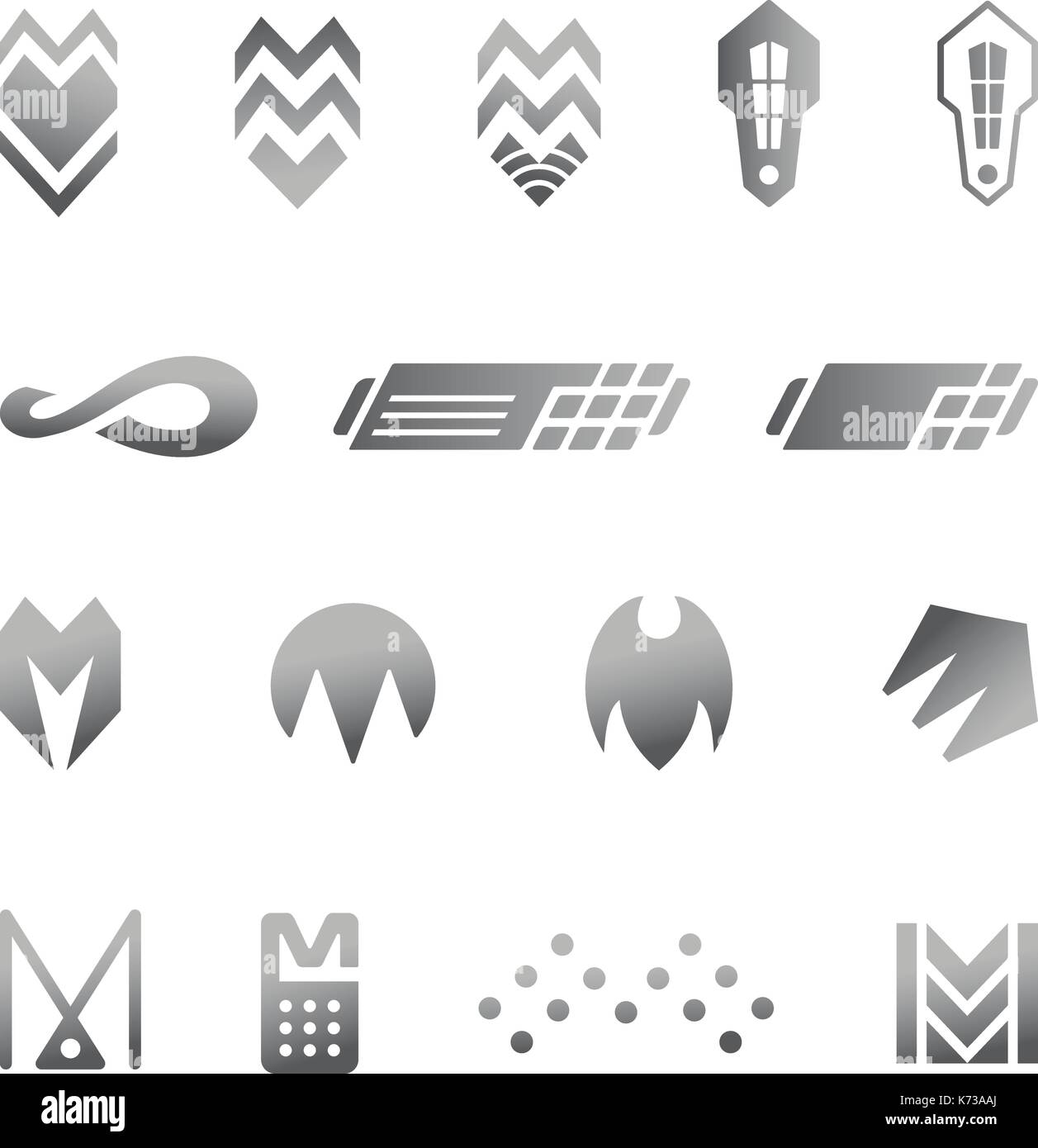 Affaires d'argent symboles abstraits pour la conception de logo Illustration de Vecteur