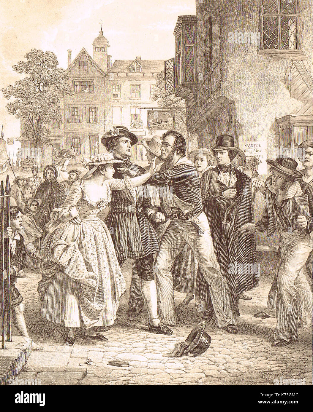 The Press Gang, l'histoire navale de la Royal Navy Banque D'Images