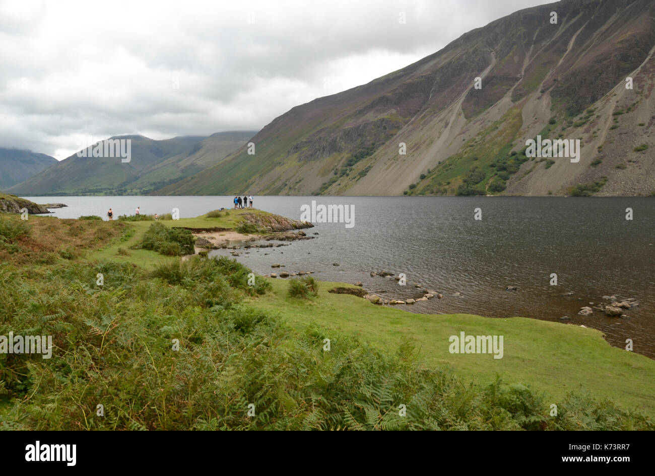 Wastwater, as été, l'eau des lacs. Lac le plus profond de l'Angleterre. UK Banque D'Images