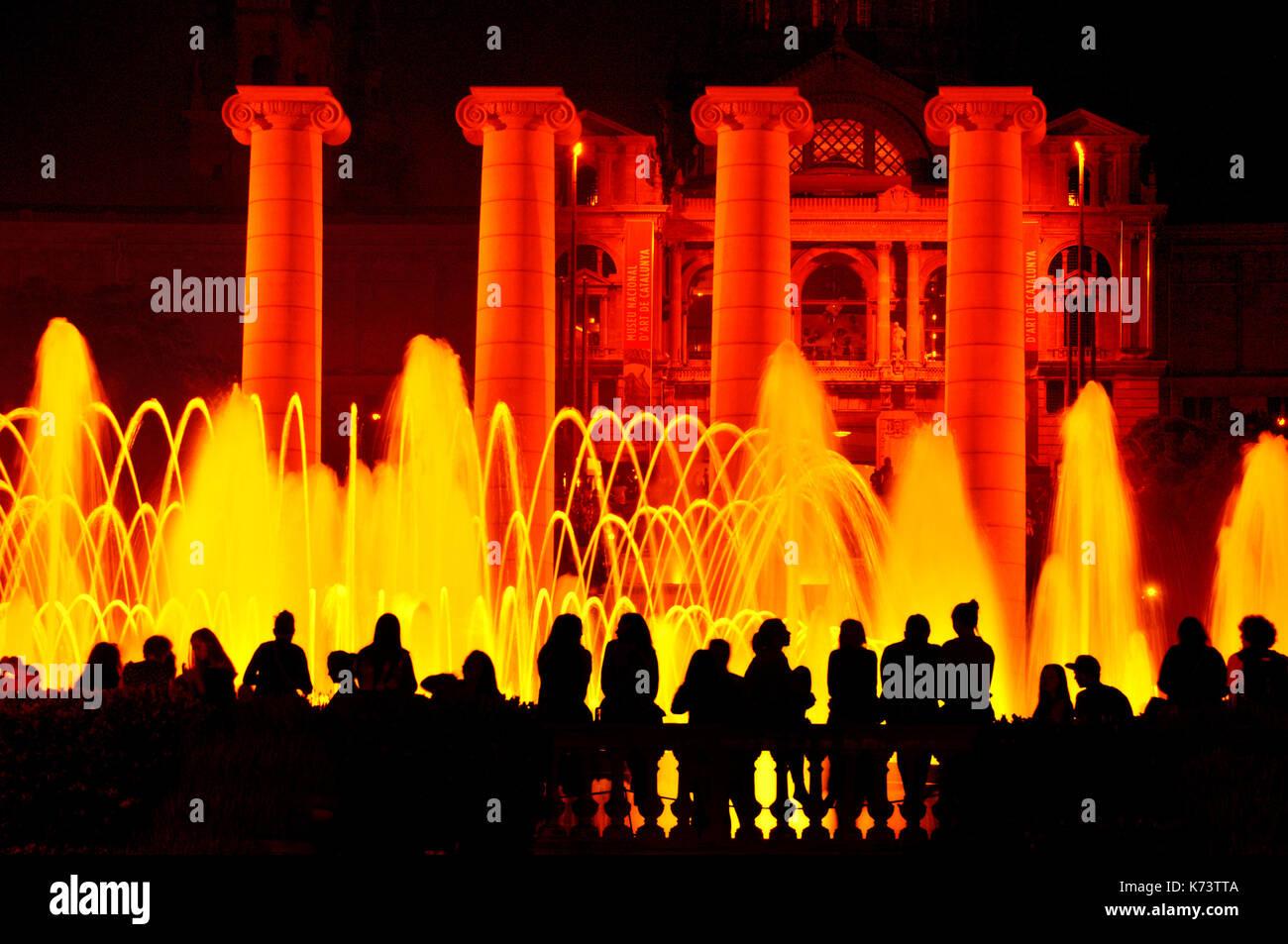 Fontaine Magique de Montjuïc, Catalogne, Espagne Banque D'Images