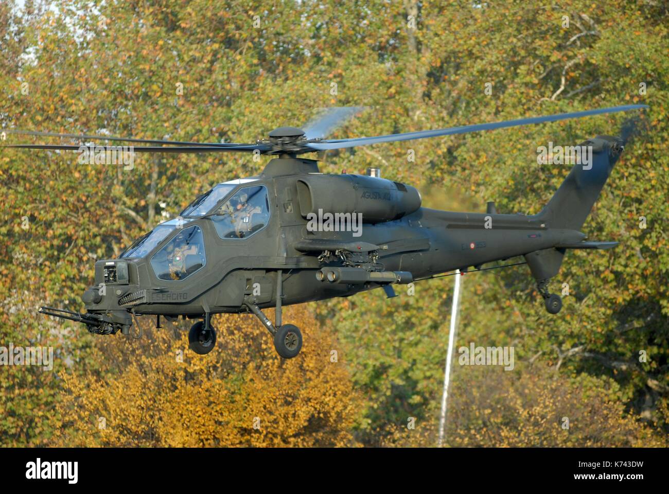 L'armée italienne, hélicoptère de combat antichar agusta a 129 mangusta Banque D'Images