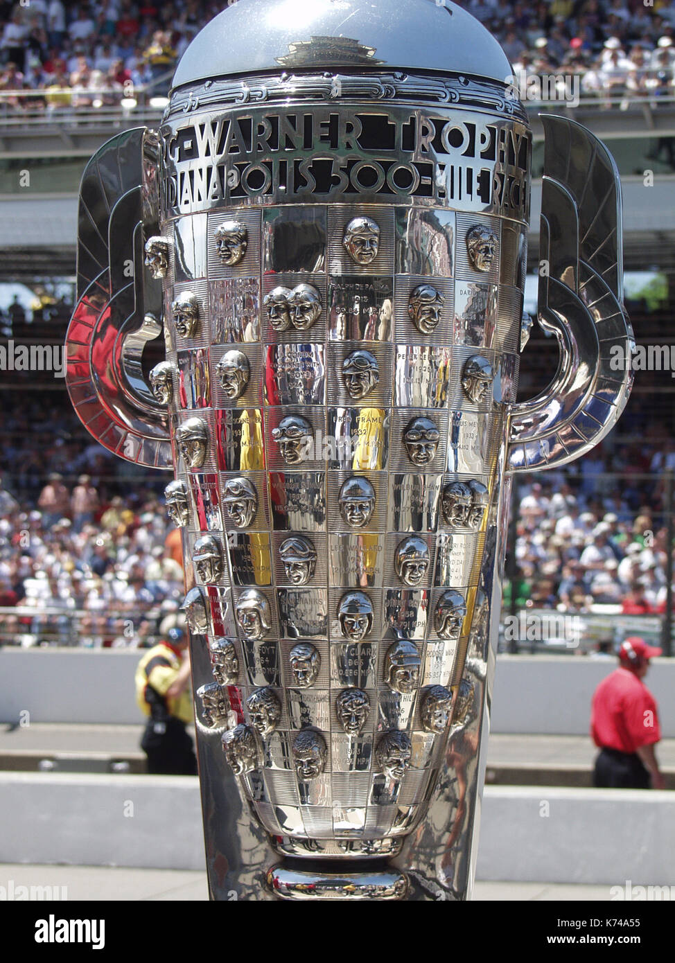 Trophée Borg-Warner INDY 500 sur l'affichage Banque D'Images