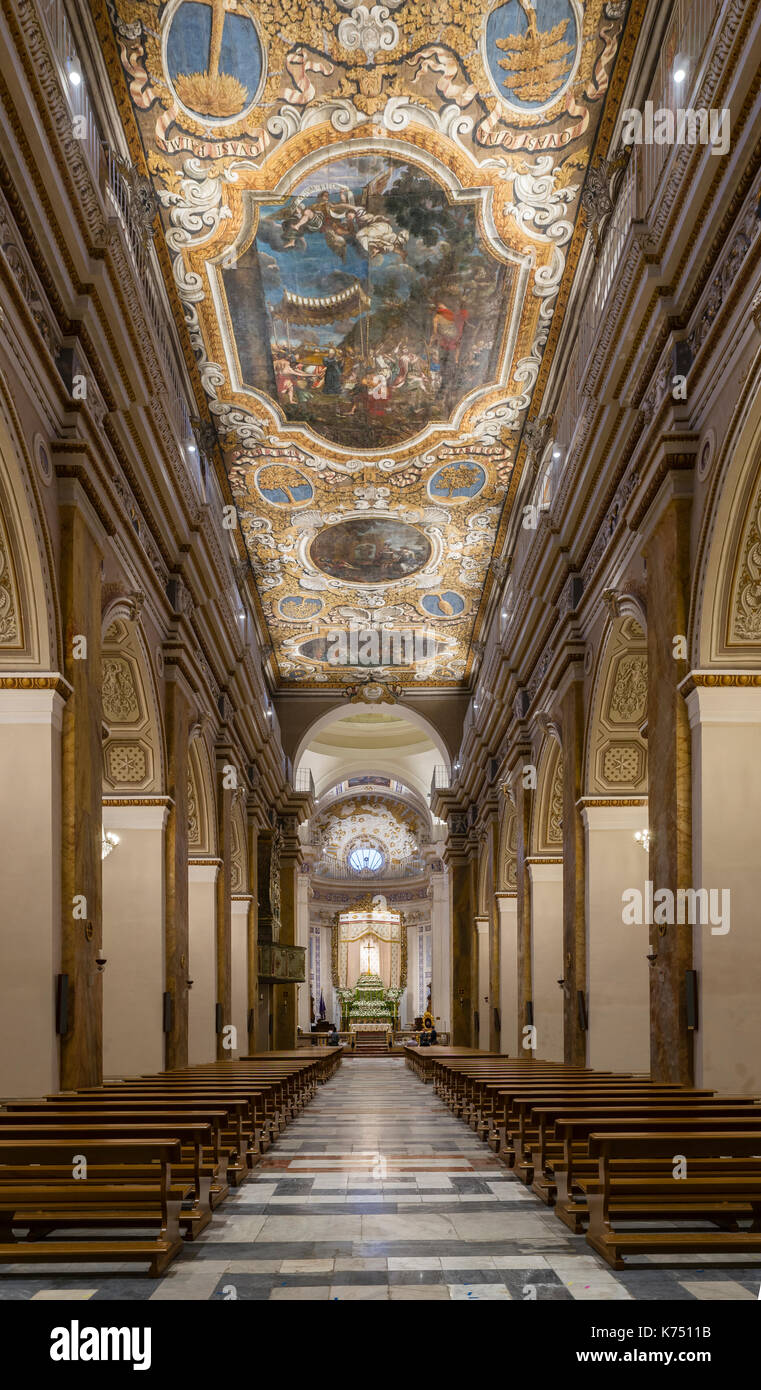 Église de Santa Maria delle stelle, Sicile baroque, Comiso, province de Raguse, Sicile, Italie Banque D'Images
