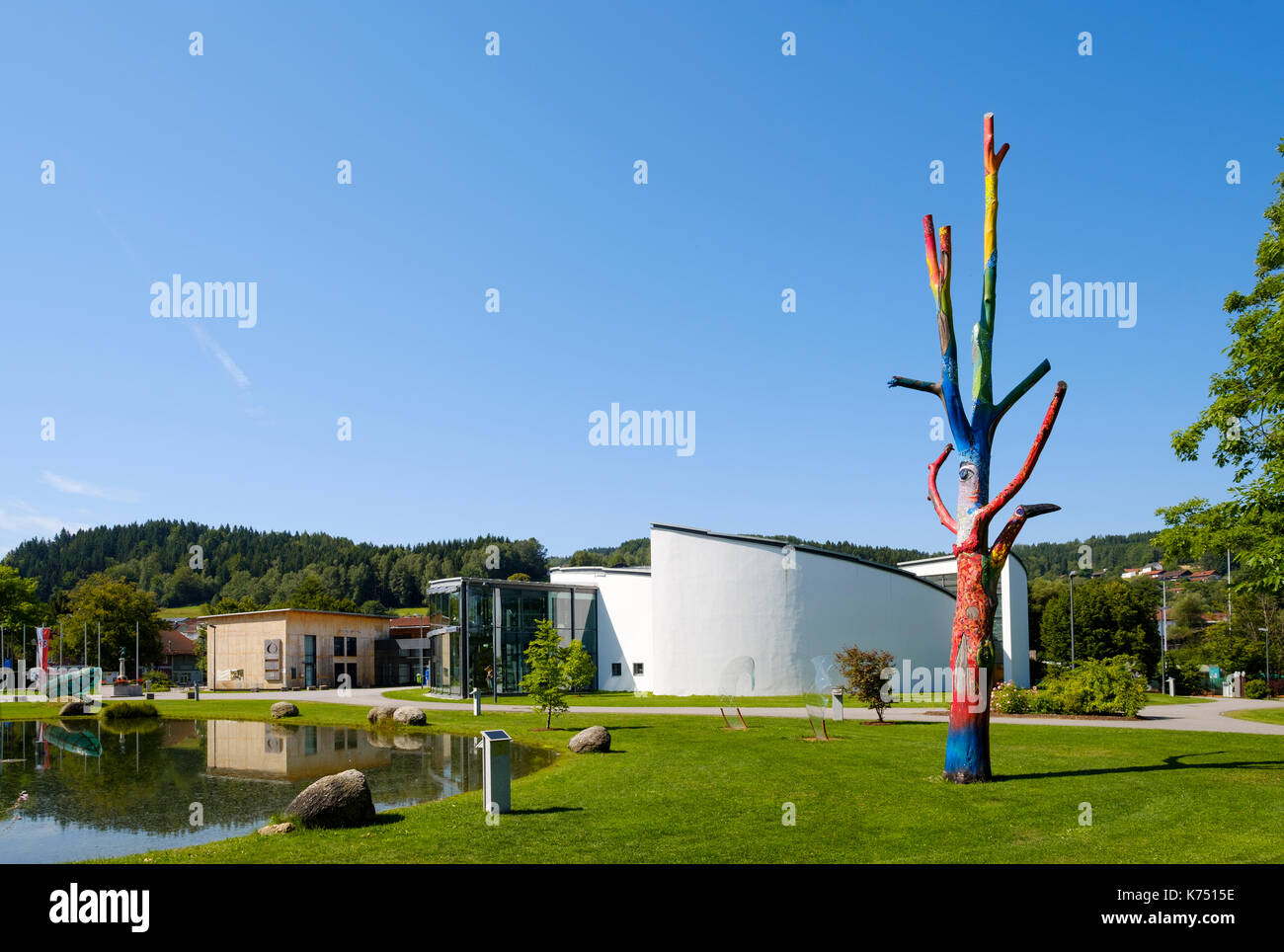 Motifs de l'air ouvert glasmuseum Marly, Marly, forêt de Bavière, Thuringe, Bavière, Allemagne Banque D'Images