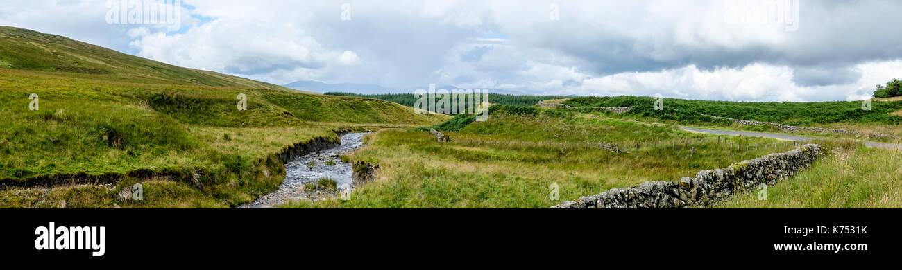 Galloway Forest Park avec un ciel dramatique Banque D'Images