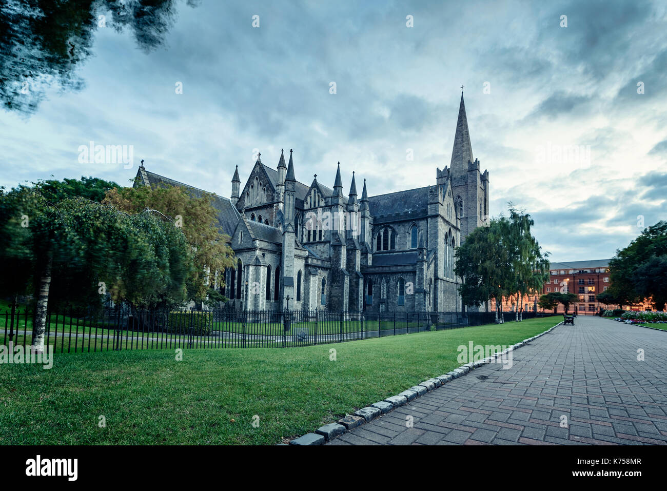 La cathédrale et la collégiale de Saint Patrick à Dublin, Irlande Banque D'Images