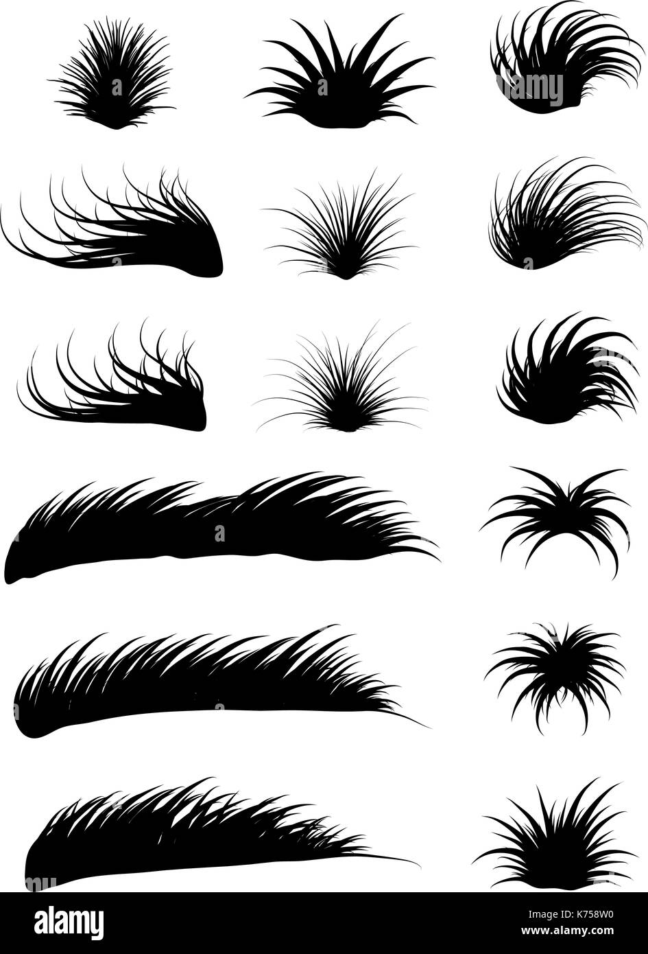 Icône Symbole vecteur d'herbe design. Belle illustration isolé sur fond blanc Illustration de Vecteur