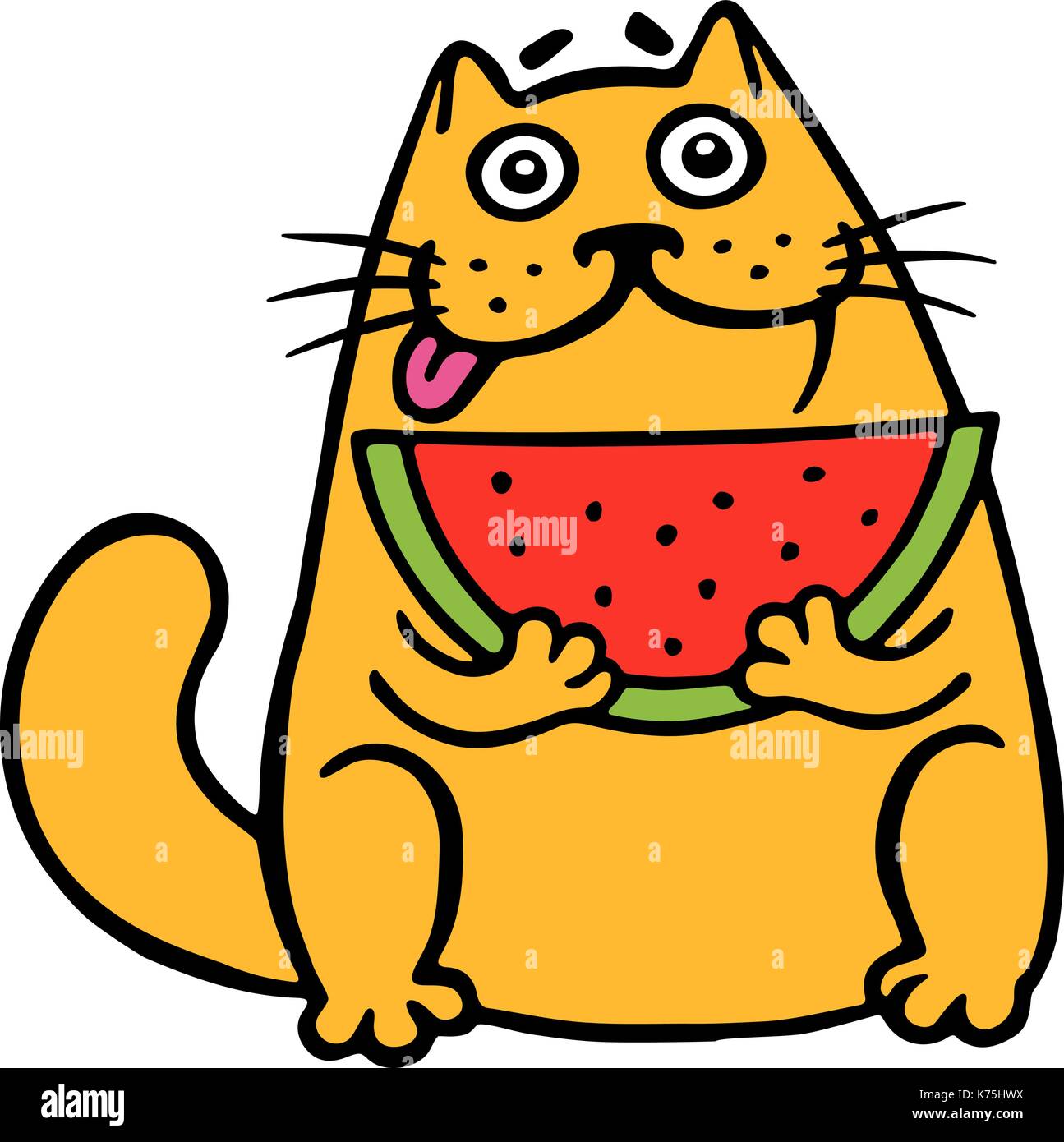 Gros Chat Mignon Mange De La Pasteque Cat Funny Cartoon Cool Caractere Freehand Contour Dessin Numerique Blanc Fond Couleur Isolated Vector Illustratio Image Vectorielle Stock Alamy Gros Chat Mignon Mange De La Pasteque Cat Funny Cartoon Cool Caractere Freehand Contour Dessin Numerique Blanc Fond Couleur Isolated Vector Illustratio Image Vectorielle Stock Alamy