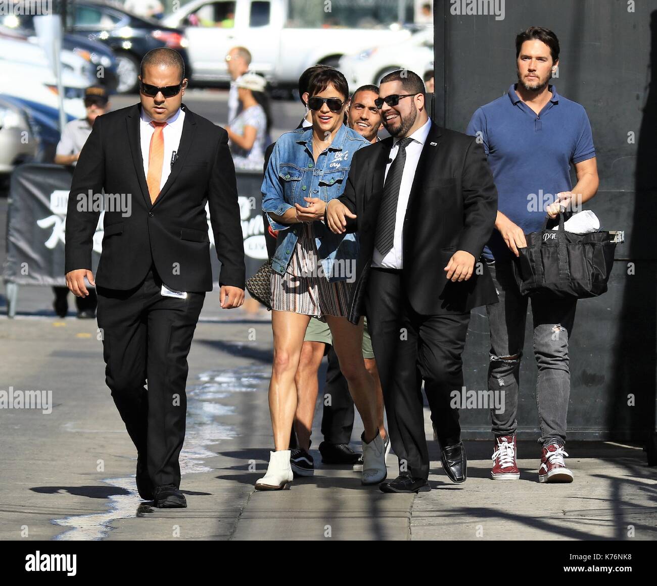 Les célébrités arrivent à la "Jimmy Kimmel Live !" En vedette : Paula patton studios où : Los Angeles, California, UNITED STATES Quand : 14 août 2017 Source : wenn.com Banque D'Images