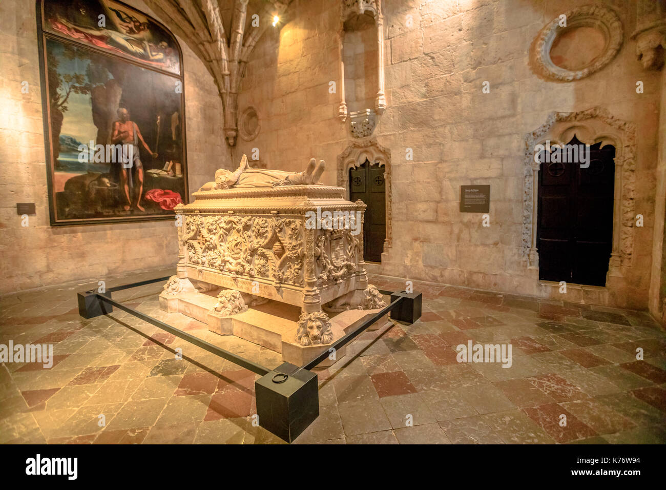 Tombeau de Vasco da Gama Banque D'Images