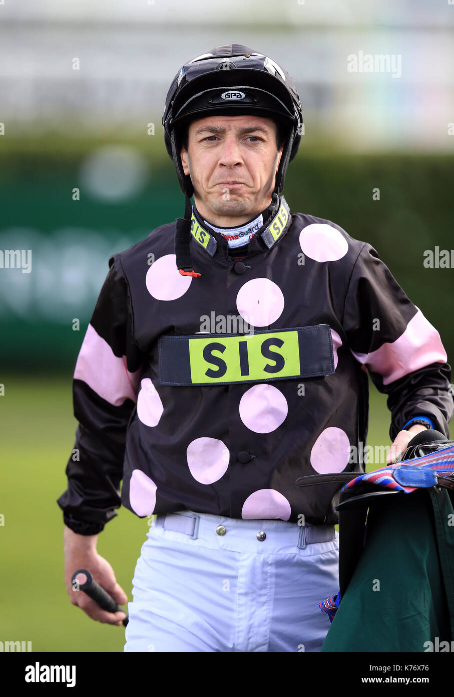 Patrick jockey mathers sur jedi maître après la weatherbys bank 300 000 course 2-y-o piquets Banque D'Images