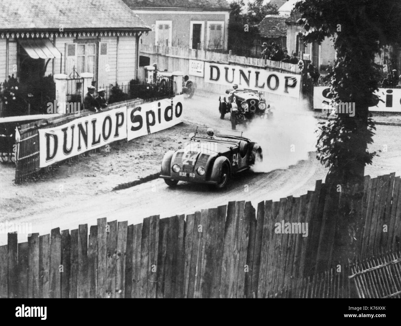 Joint tracta, Roger bourcier et Bentley 4.5 frank clement 1929 24 heures du Mans Banque D'Images