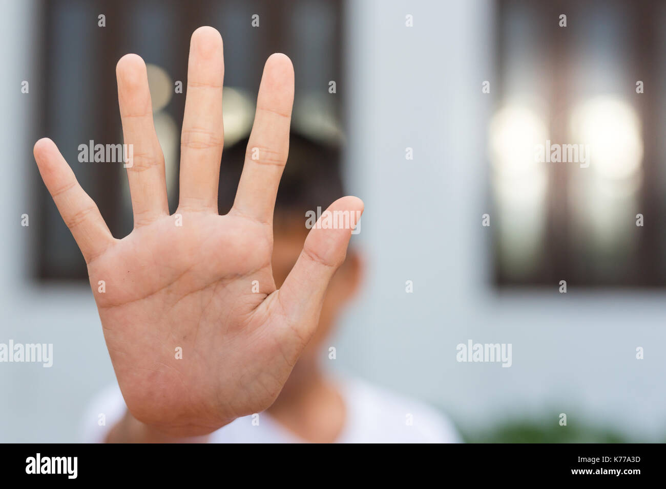 La traite des êtres humains, arrêter d'abuser la violence contre les enfants, la Journée des droits de l'concept. Banque D'Images