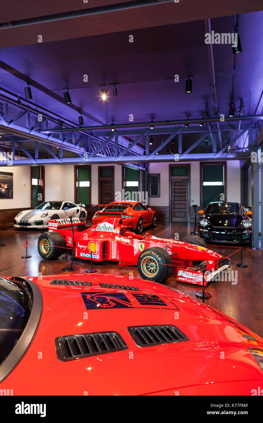 United States, Rhode Island, Newport, Audrain, Musée de l'automobile voitures de sport contemporain Banque D'Images