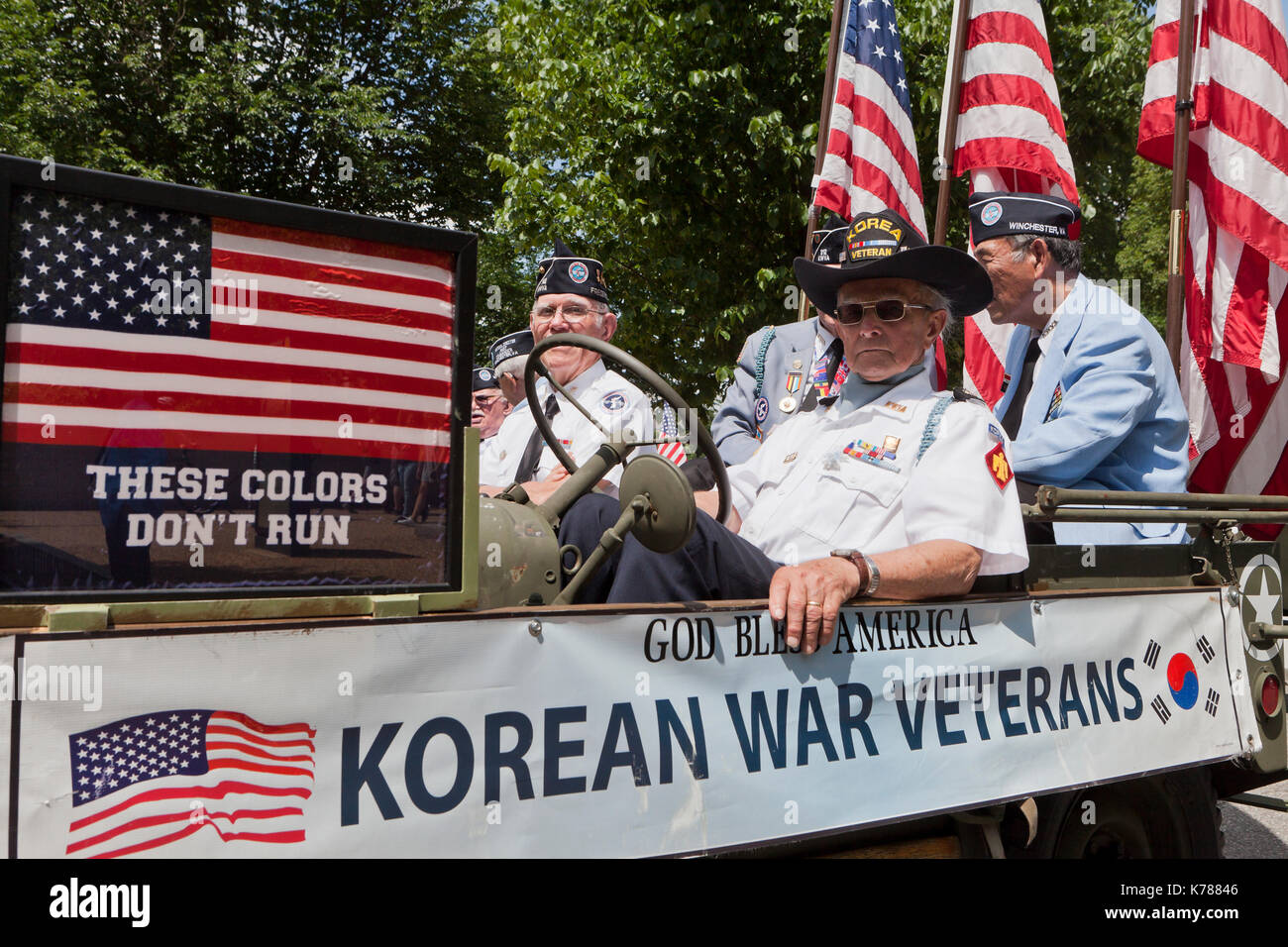 29 mai 2017, Washington, DC USA : anciens combattants de la guerre de Corée dans National Memorial Day Parade Banque D'Images