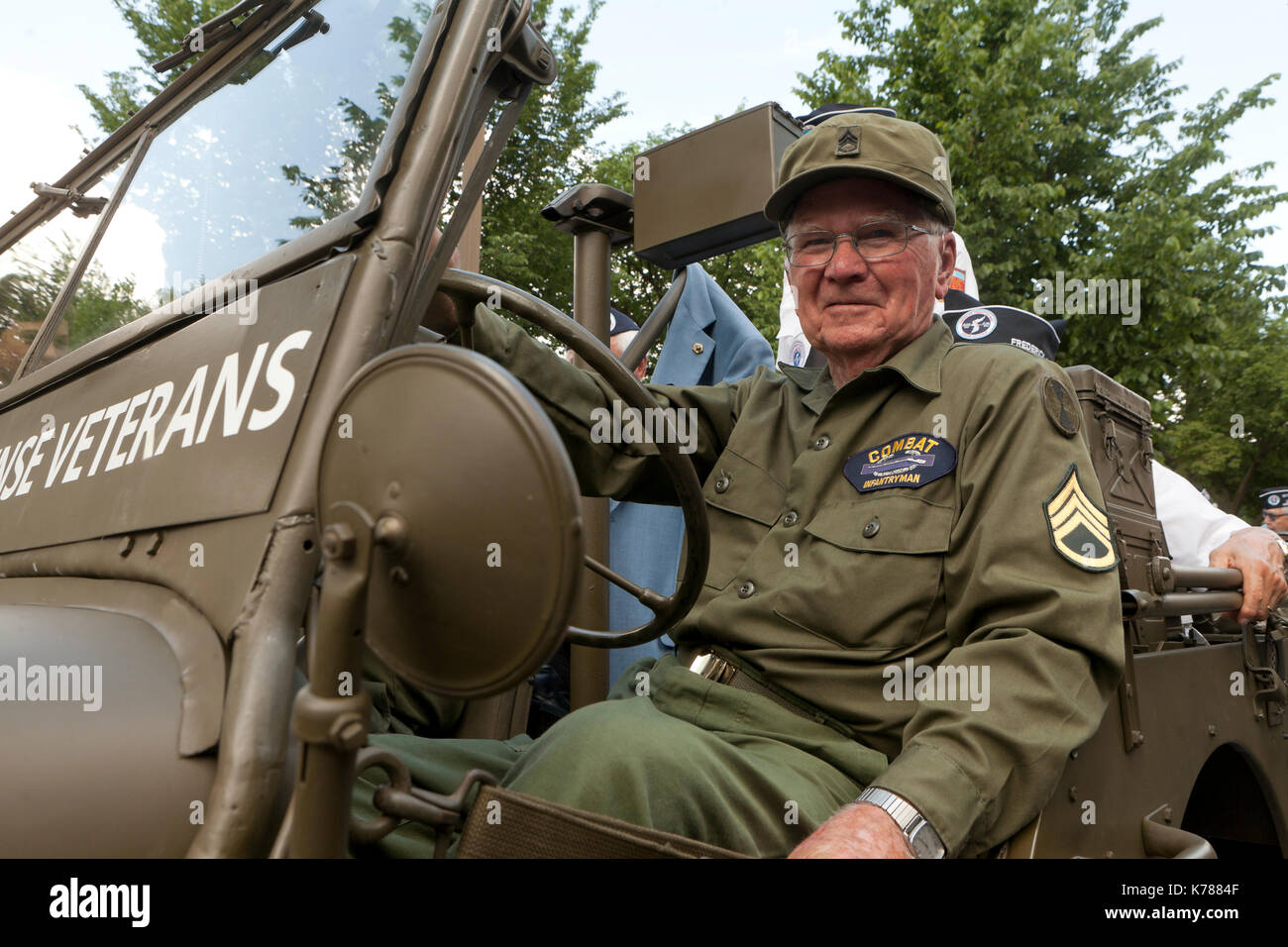 29 mai 2017, Washington, DC USA : anciens combattants de la guerre de Corée dans National Memorial Day Parade Banque D'Images