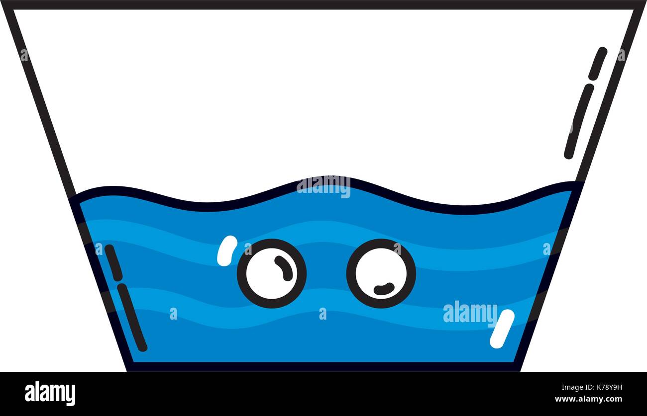 Seau d'eau pour nettoyer les vêtements de conception Illustration de Vecteur