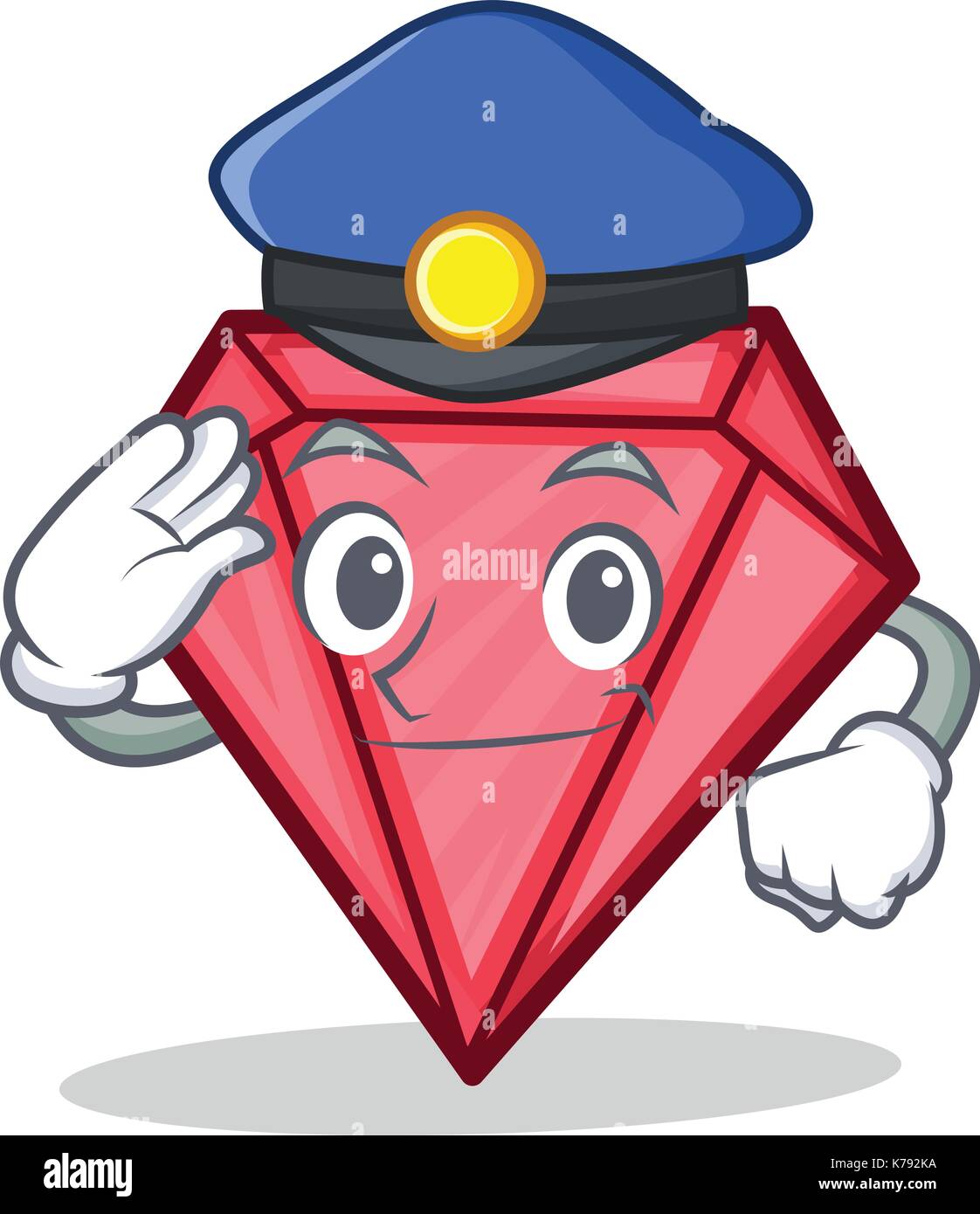 Cartoon style de caractères police diamond Illustration de Vecteur