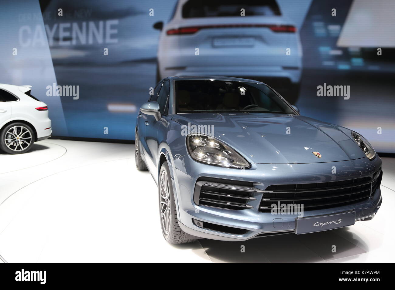 Francfort, Allemagne. Sep 15, 2017. d'automobiles du monde entier présentent leurs derniers modèles et concept cars lors de l'iaa exhibiton. Location de voitures électriques et hybrides ont été au centre de l'attention. crédit : Uwe deffner/Alamy live news Banque D'Images