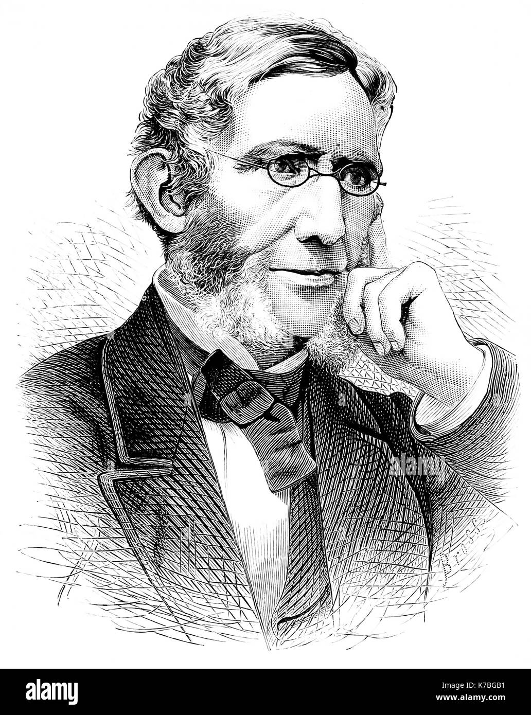 John TORREY (1796-1873) chimiste et botaniste américain Banque D'Images