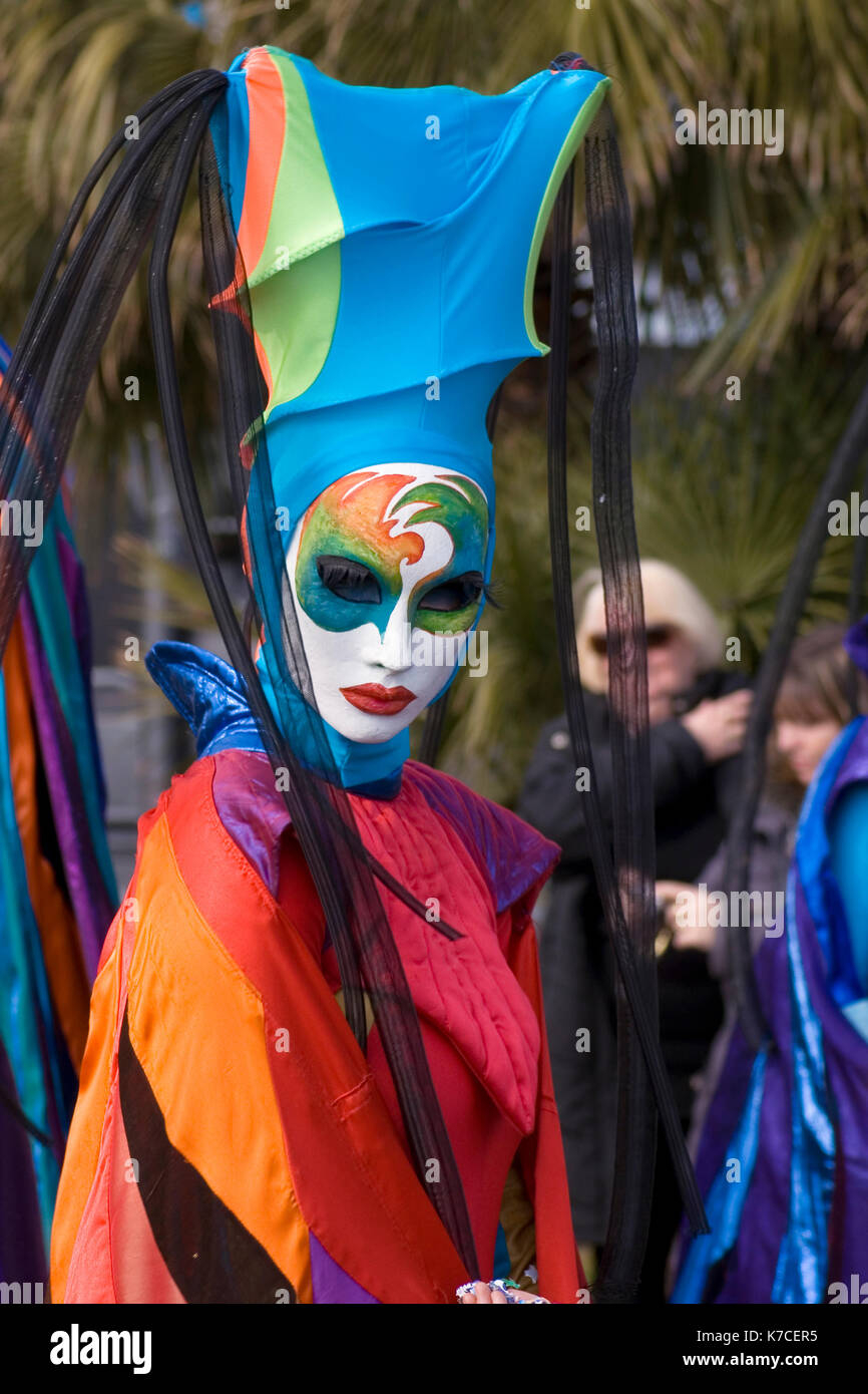 Nice - 19 Février : Carnaval de Nice le 19 février 2012 dans la riviera française. c'est le principal événement de l'hiver de la riviera. Sujet 2012 est le "roi de Banque D'Images