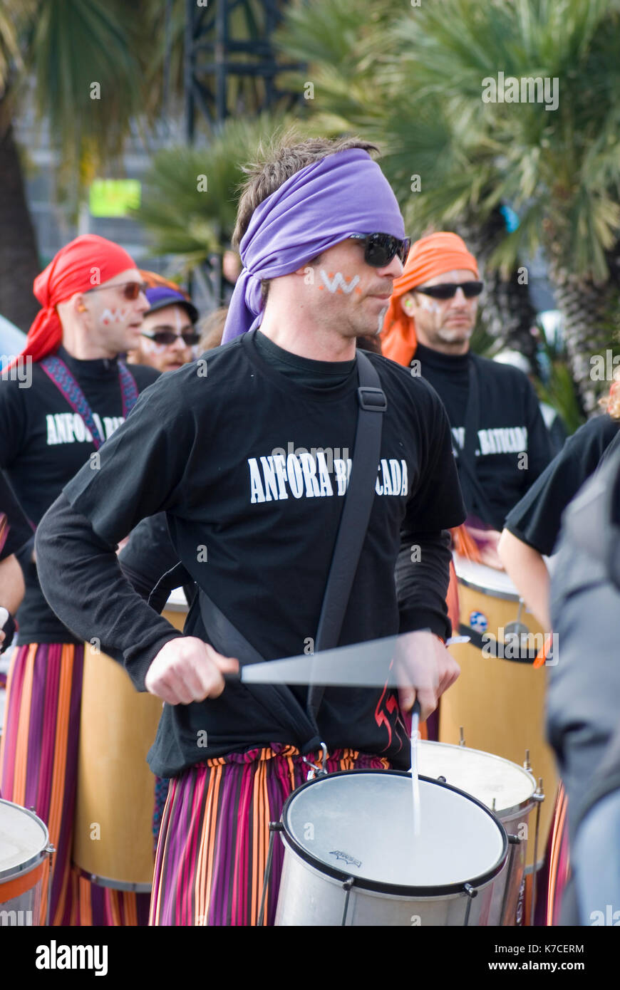 Nice - 19 Février : Carnaval de Nice le 19 février 2012 dans la riviera française. c'est le principal événement de l'hiver de la riviera. Sujet 2012 est le "roi de Banque D'Images