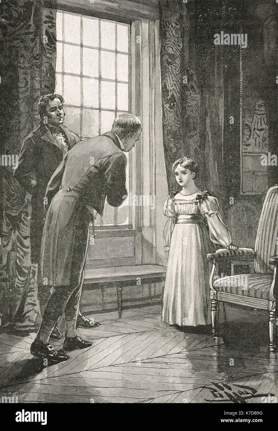 Victoria, princesse royale rencontre sir Walter Scott Banque D'Images