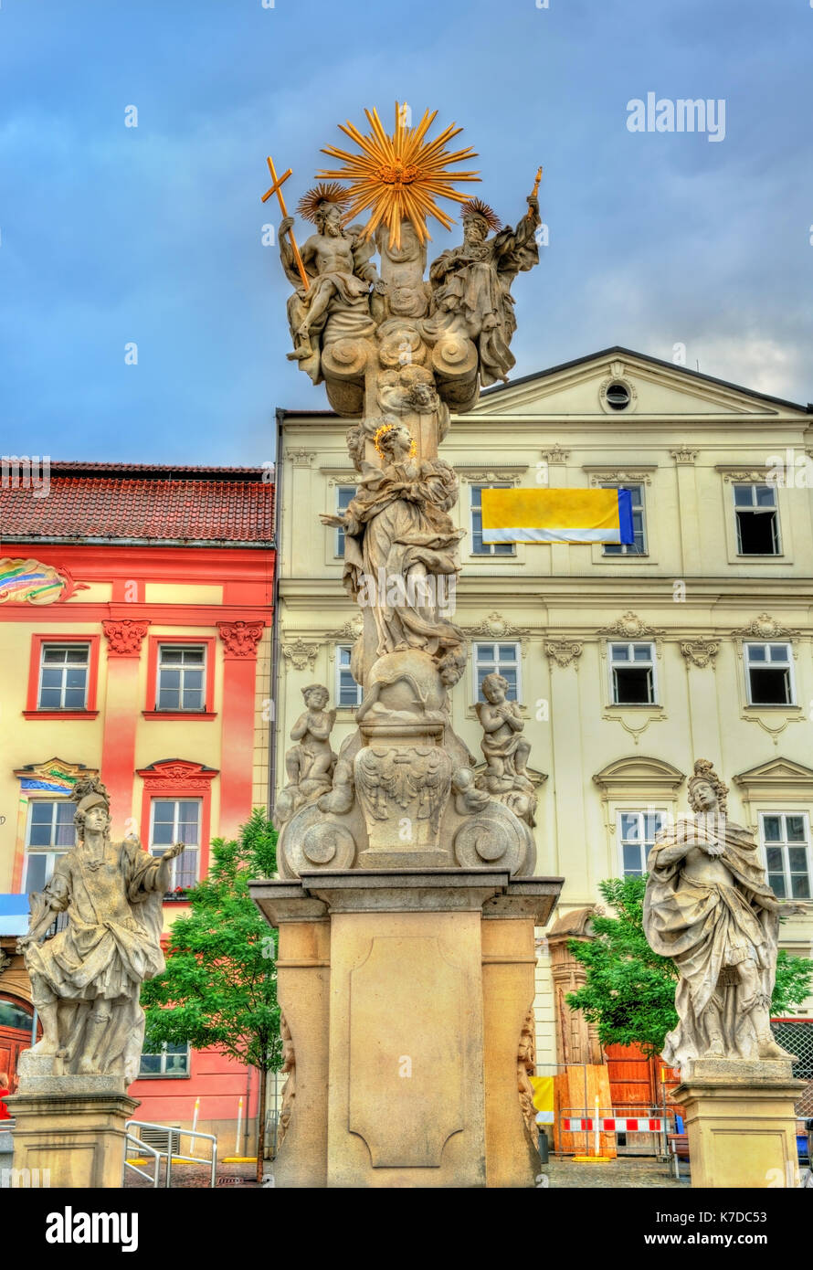 La colonne de la Sainte Trinité à Brno, République tchèque Banque D'Images