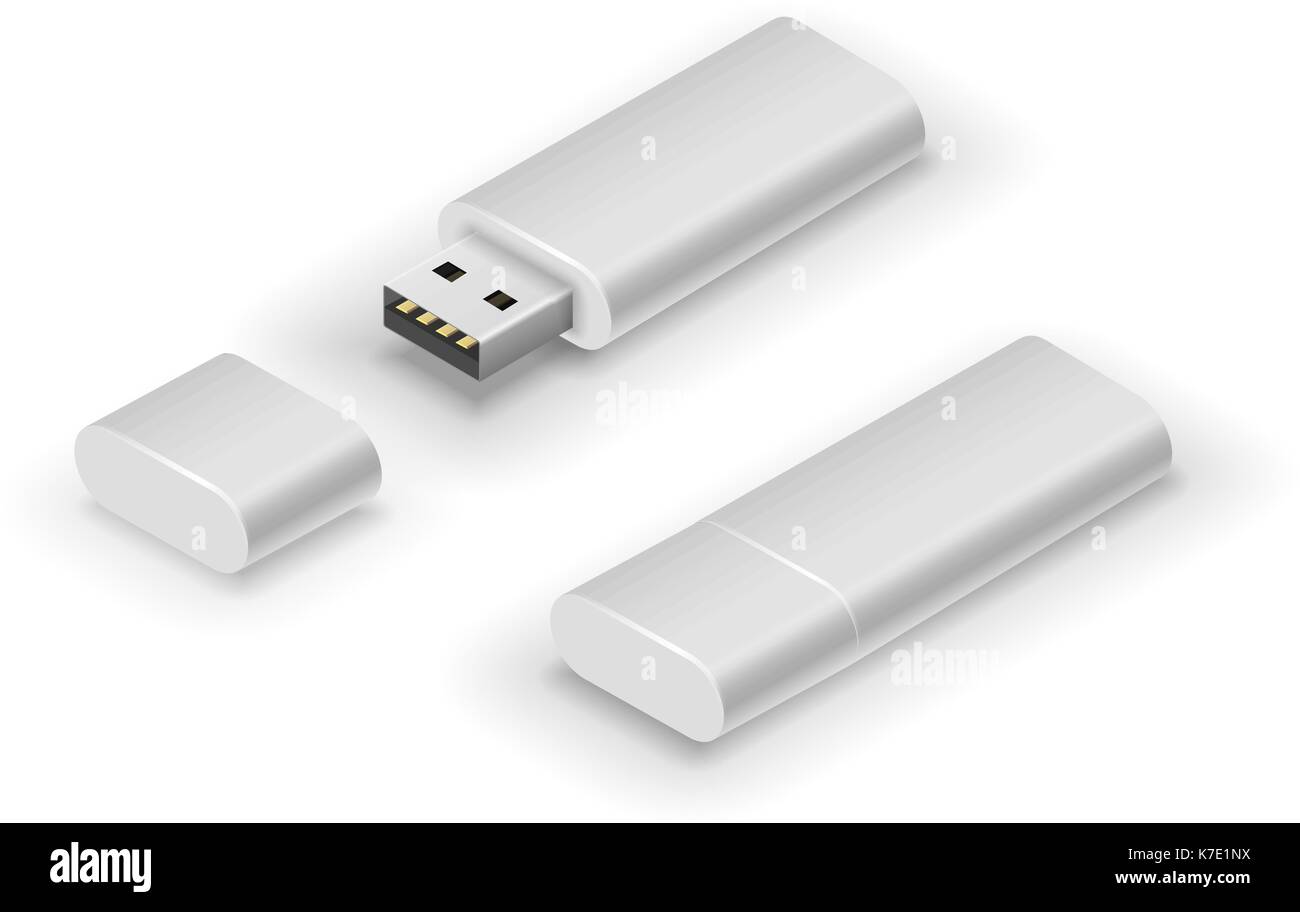 Clé USB flash drive Illustration de Vecteur