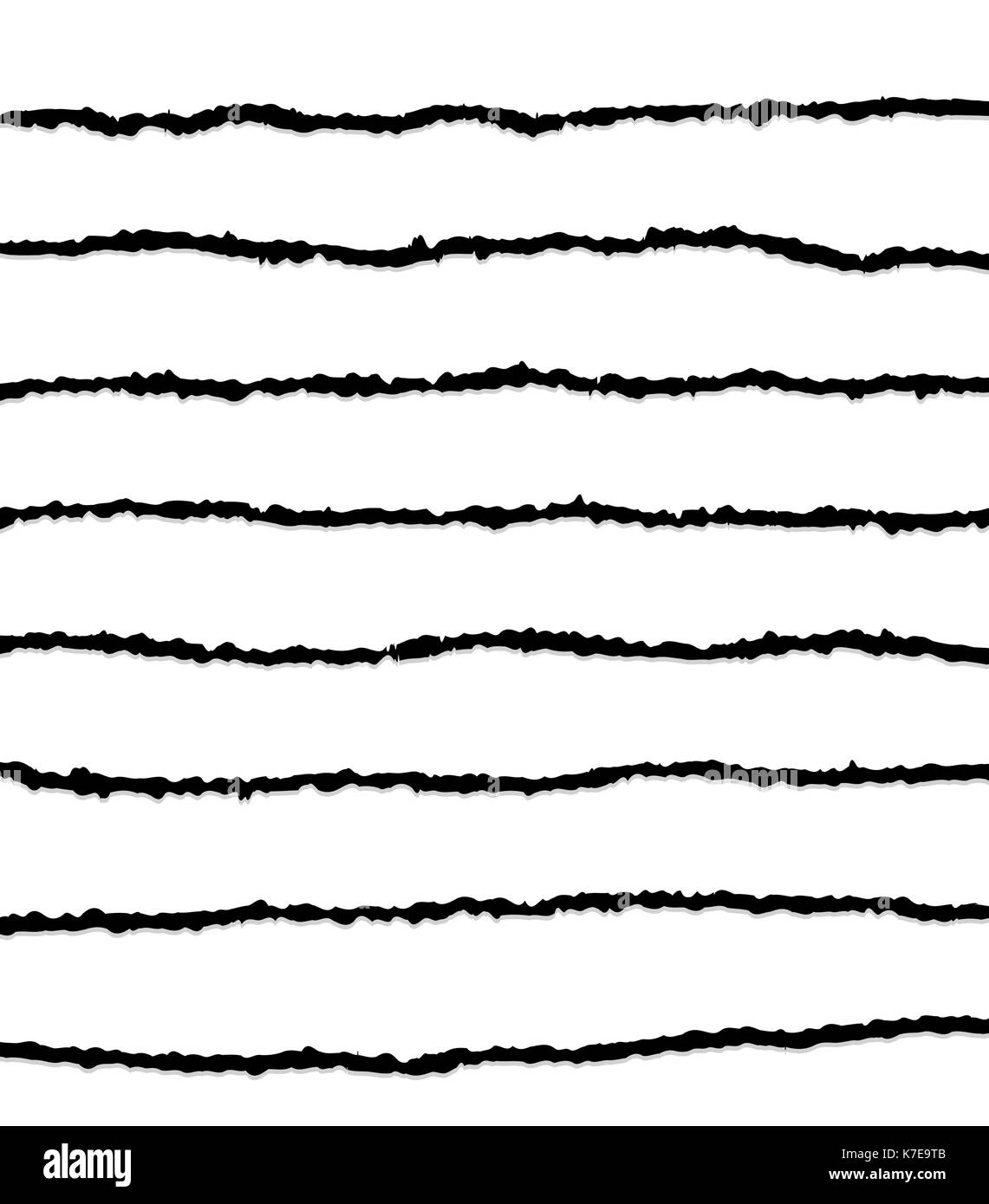 Bord déchiré déchiré, symbole vecteur icône concevoir. Illustration de Vecteur