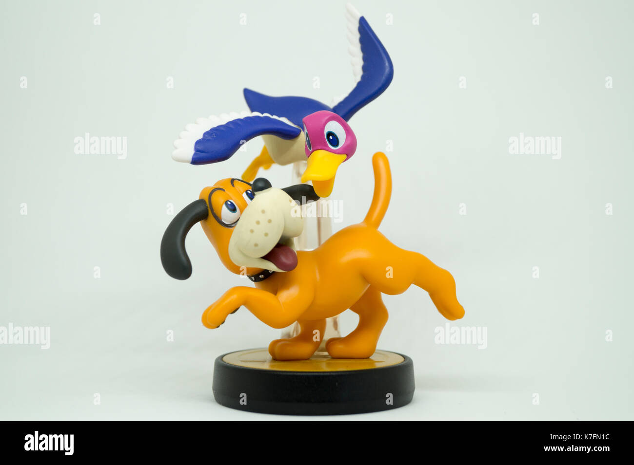 Nintendo Super Smash Bros Amiibo Collection figure chasse au canard Banque D'Images