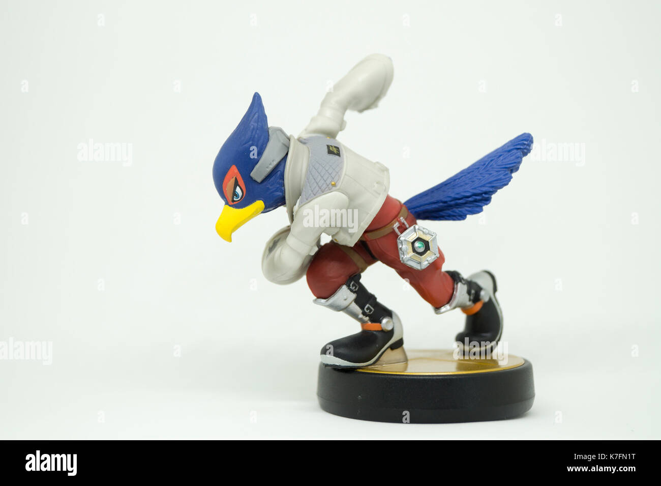 Nintendo Super Smash Bros Amiibo Collection figure Falco Star Fox Banque D'Images