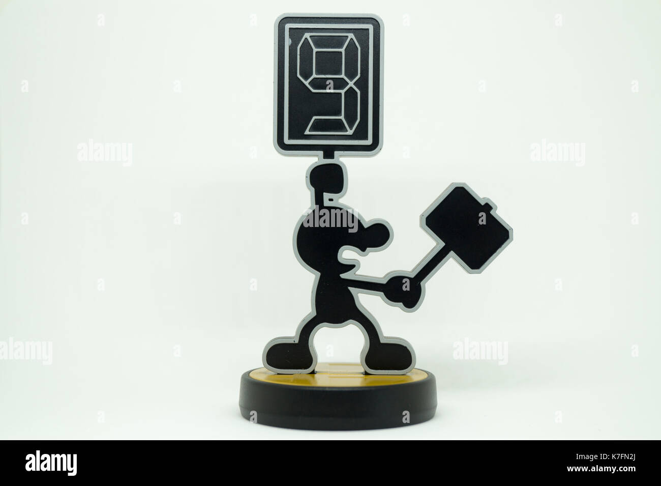 Nintendo Super Smash Bros Amiibo Collection figure jeu et montre Banque D'Images