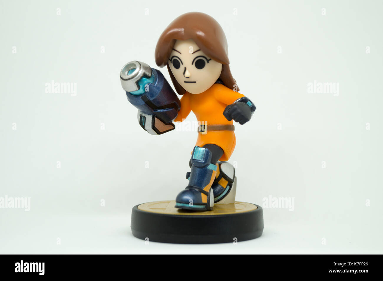 Nintendo Super Smash Bros Amiibo Collection Figurine Mii Gunner Banque D'Images