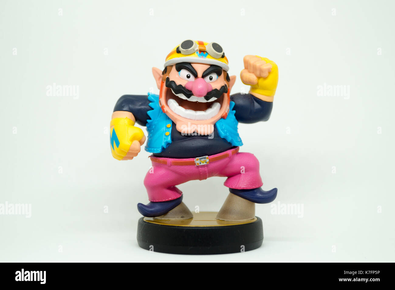 Nintendo super smash bros amiibo collection figure wario Banque D'Images